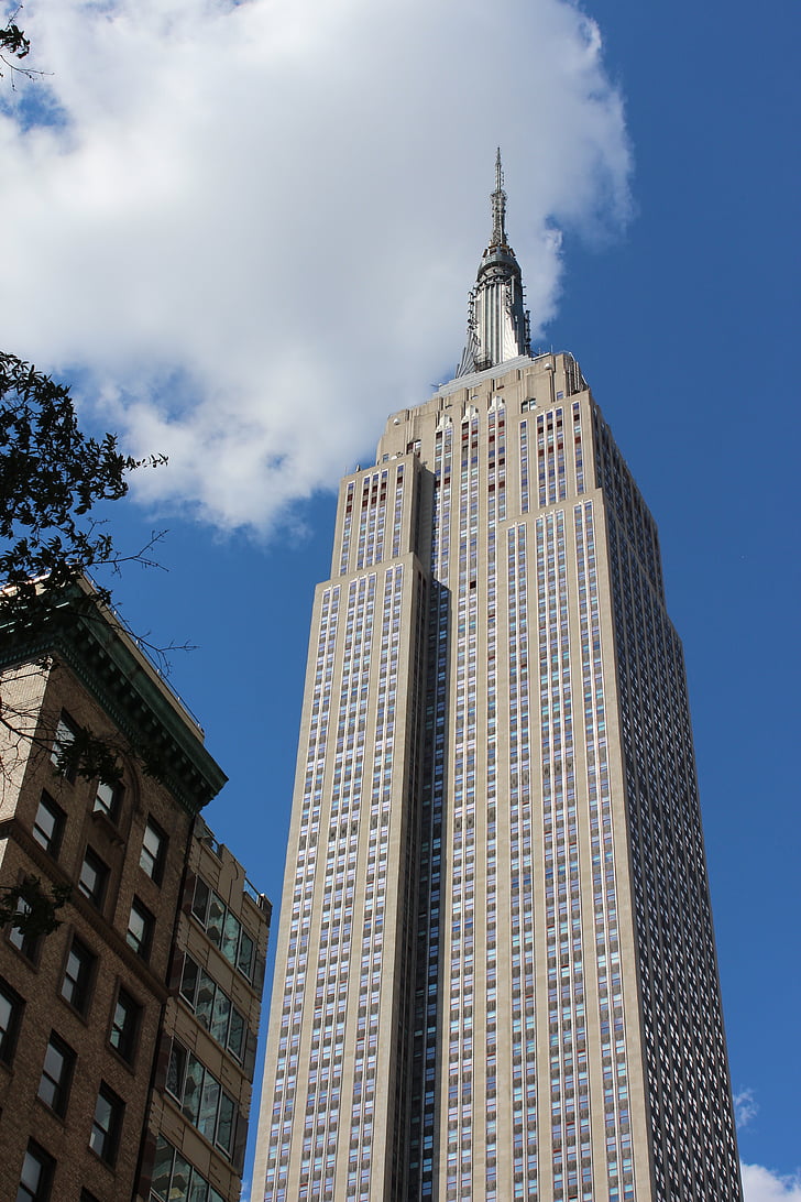 edificio Empire state, Torre, alta, arquitectura, punto de referencia, rascacielos, Estados Unidos