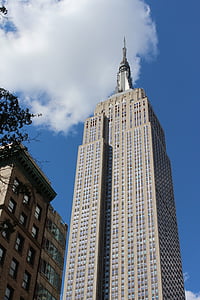 wieżowca Empire state building, Wieża, Wysoka, Architektura, punkt orientacyjny, Drapacz chmur, Stany Zjednoczone Ameryki