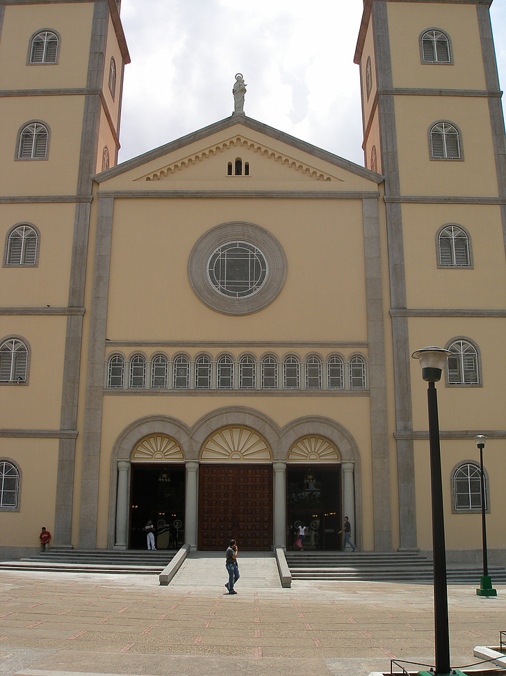 Katedrála, Maturin, kostel, Architektura, fasáda, Kostely, Venezuela
