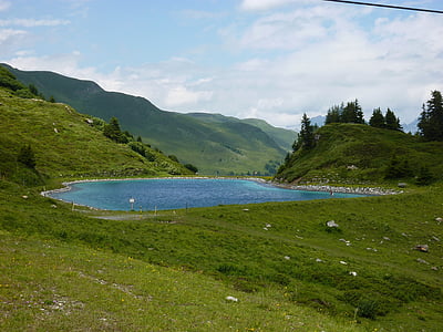 reservoir, Alp oekkel, Parpan, Schweiz, bjerge, natur, Mountain