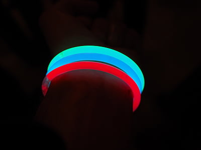 Glow stick, coloré, lumière, Couleur, lumières, éclairage, Déco