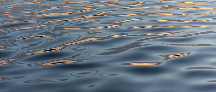 water, surface, ripples, liquid, blue, nature, sea