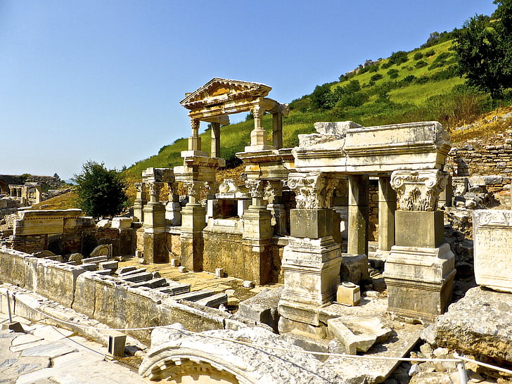 reruntuhan, Landmark, Turki, Monumen, kuno, Arkeologi, peradaban