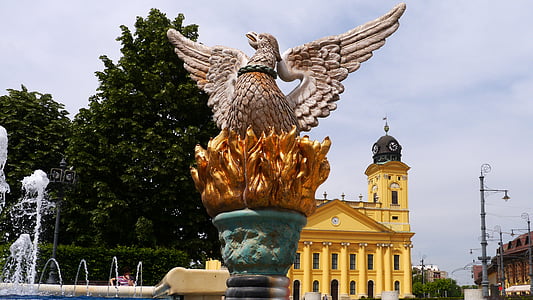 fönix, sümbol, Debrecen, Ungari