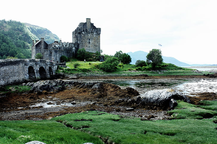 eilean donan замък, замък, Шотландия, забележителност, шотландски, древен, Великобритания