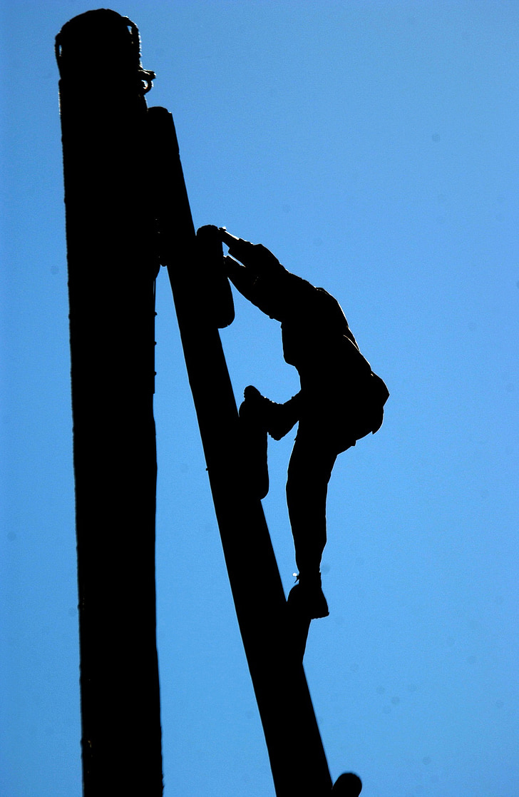 silhouette, soldier, military, training, obstacle, course, effort