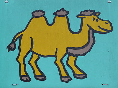 Camel, Comic, obrázok, obrázok, Farba, kreslená postavička, Kreslenie