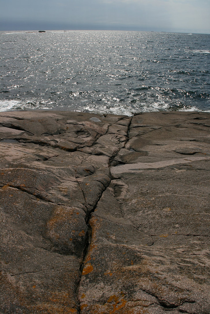 sea, sky, rock