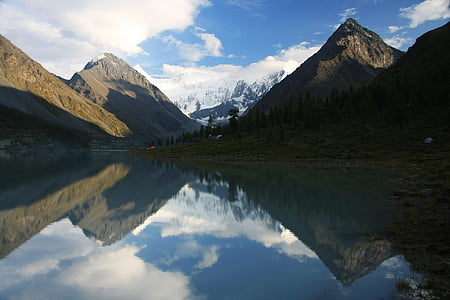 natureza, montanhas, Altai, Lago, paisagem, Rússia, montanha