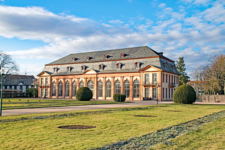 Ντάρμσταντ, Έσση, Γερμανία, θερμοκήπιο πορτοκαλιών, Bessungen, Κήπος, Πάρκο