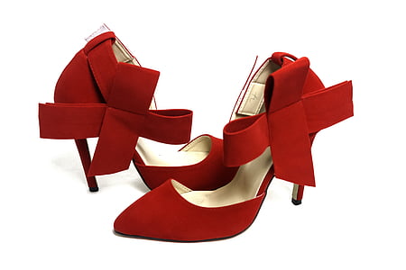 röda klackar, Sexig, fötter, skor, jul, kvinna, skor