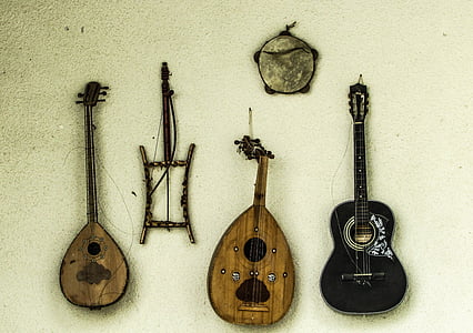Siprus, alat musik, tradisional, gambus, Lira, OUTI, gitar