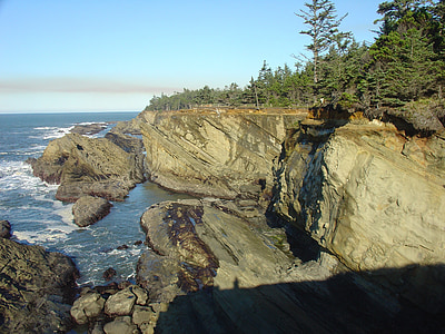 cliff, ocean, landscape, cliffs, beautiful, shoreline, rocks