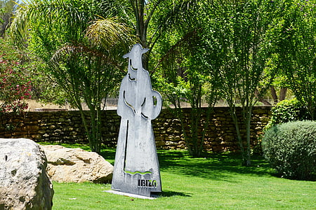 Ibiza, Figura, mujer, verde, estatua de, Parque, arte