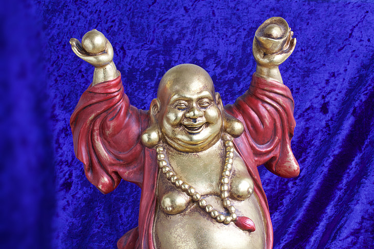 Boeddha, lachen, beeldhouwkunst, Figuur, godheid, rijkdom, opvulling