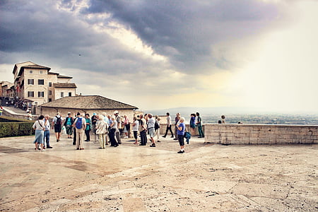 Assisi, Italien, turism, kyrkan, arkitektur, historiska, religiösa