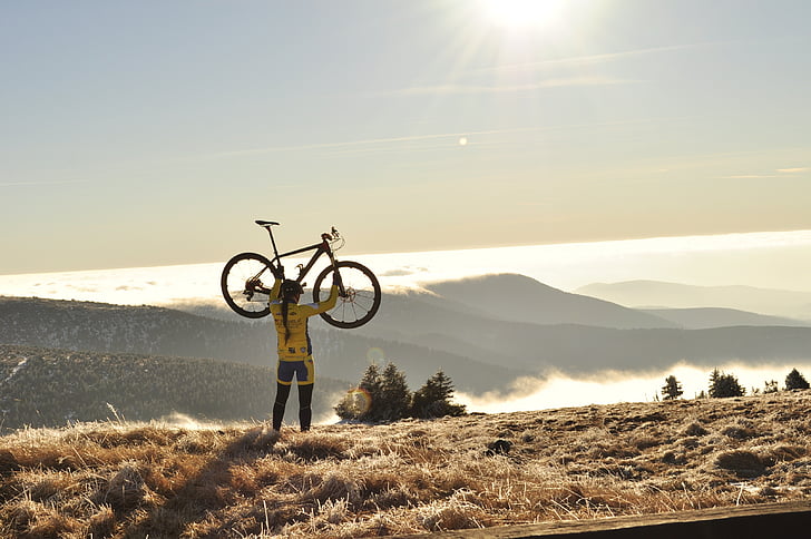vòng, Chạy xe đạp, tay đua xe đạp, thể thao, hiệu suất, sẽ, dãy núi