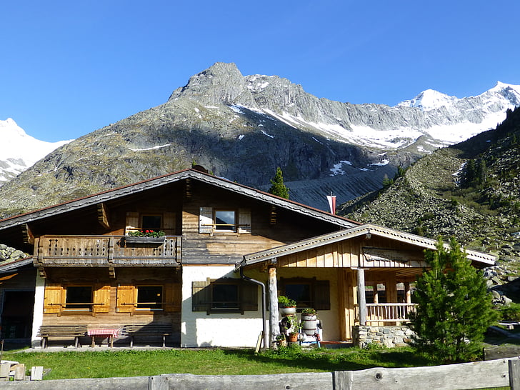 waxegg alm, Alm, Zemmgrund, Tirol, Zillertal, montañas, Austria