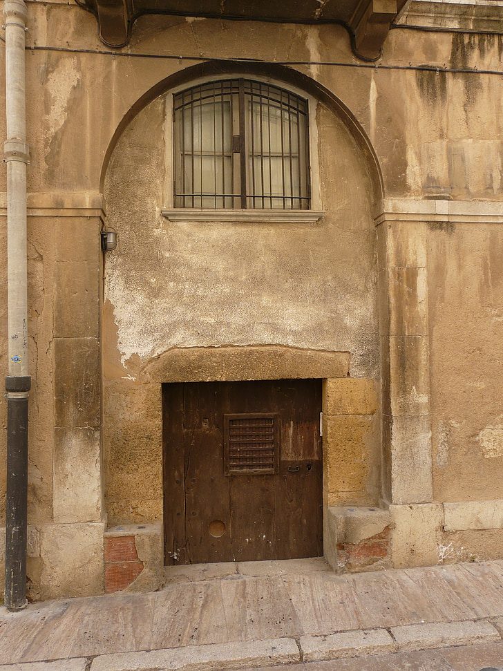 porta, legno, in legno, decorativi, ingresso, porta, Spagna