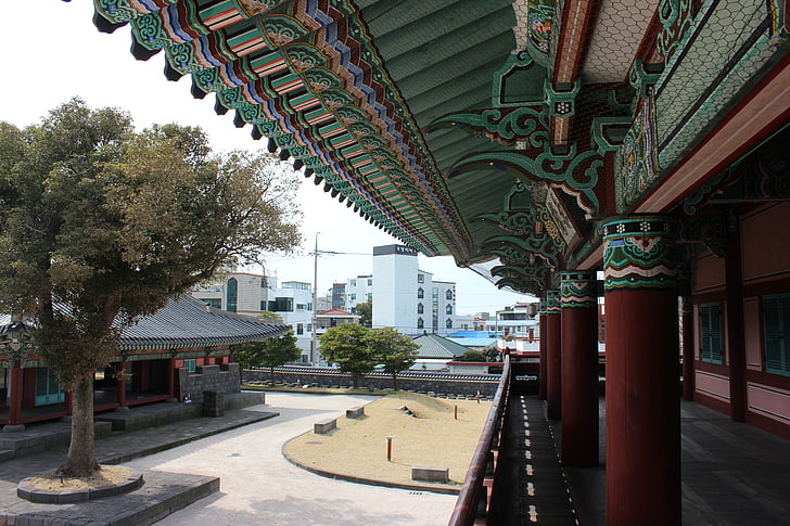 остров Чеджудо, Кван Дак Юнг, Jeju деревянных Ач, Корея, традиционные, «Ханок», Вуд