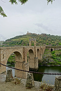 ponte, Alcantara, Roman, histórico, Marco, património, arquitetura