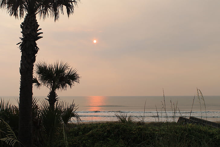 zonsopgang op ponte vedra beach, Dawn, Atlantische, Oceaan, strand