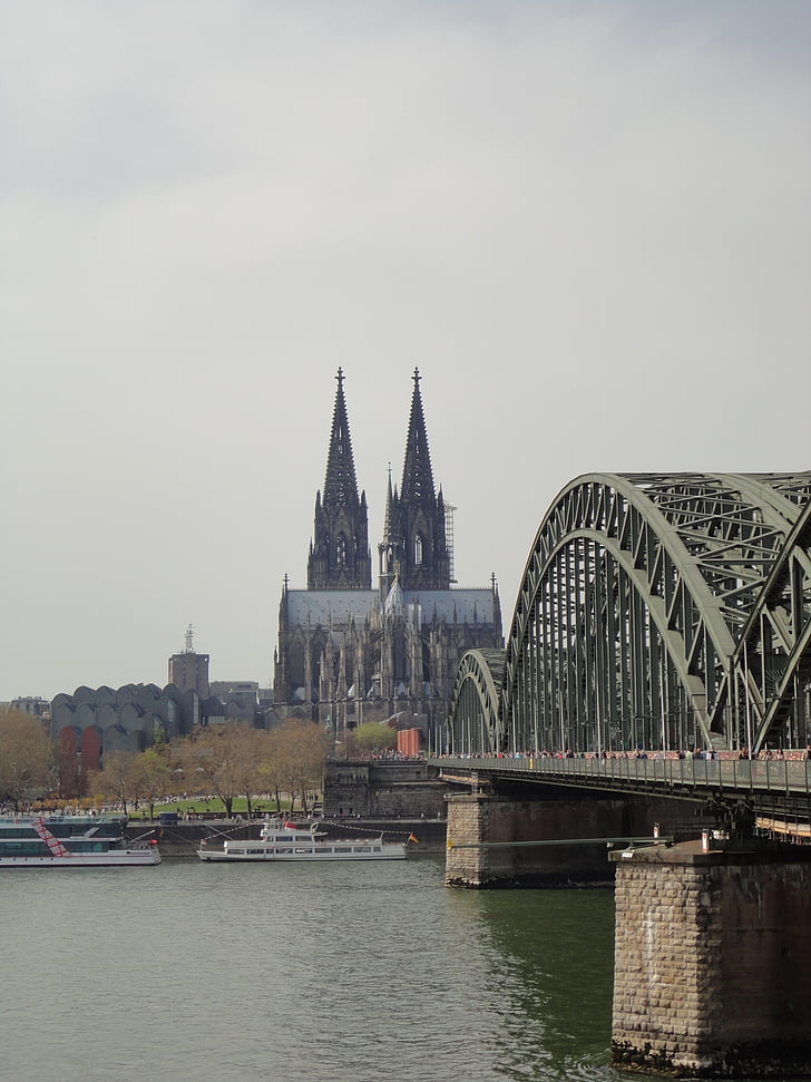 Cologne, Dom, bâtiment, Allemagne, pont