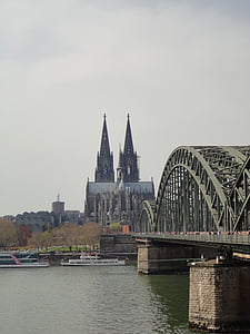 Кьолн, Dom, сграда, Германия, мост