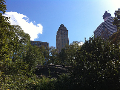 central park, new york, building, nature, rest, new york city, nyc
