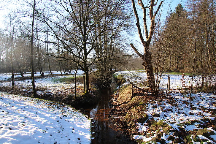 sníh, Zimní krajina, Nizozemsko