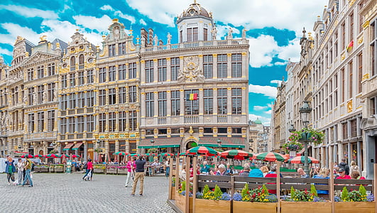 Brussel, Grote markt, Brussels, Belgia, arsitektur, Alun-alun utama, Belgia, persegi Brussel