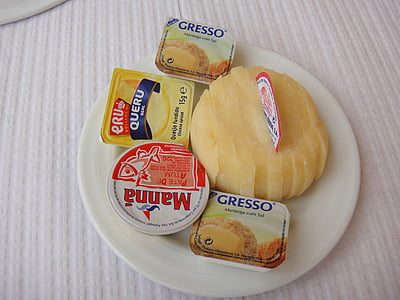 sýr, příchozí, předkrm, máslo
