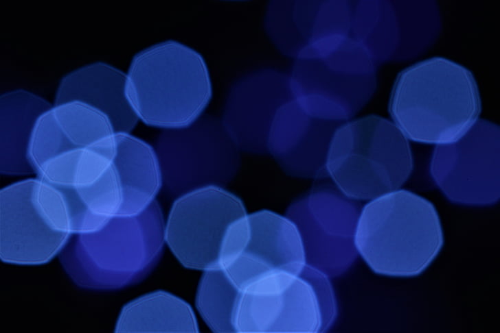 lights, defocused, stains, blue, glowing, circle, abstract