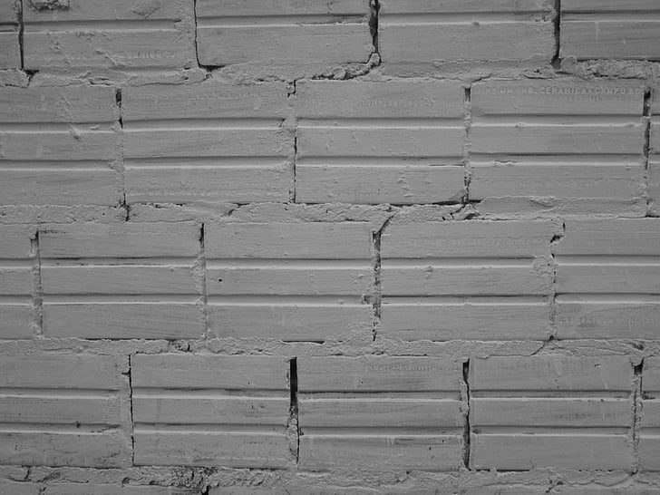 tekstur, dinding, batu bata, tekstur bata, dinding bata, blok, putih