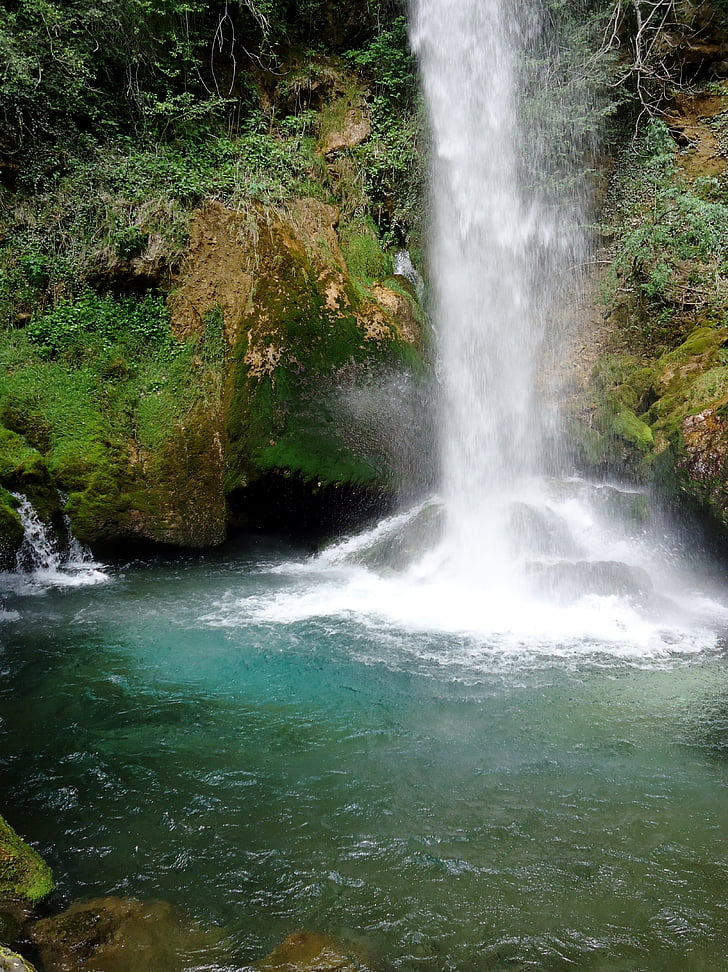 fall i pissoire, Drôme, Frankrike, Gorges, omblèze, vann, natur