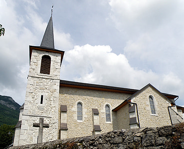billième, Gereja Saint pierre, bangunan, Prancis, agama, bersejarah, Monumen