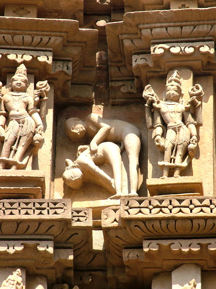 Khajuraho, Kamasuutra, India, Monument, kivi, arhitektuur, hoone
