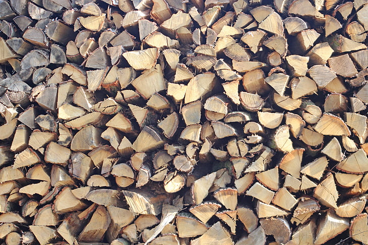 legno, legna da ardere, Holzstapel, legname, deposito, accatastati, magazzino in crescita