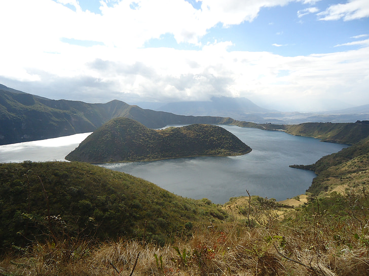 Laguna, yuyucocha, Imbabura, Ekvador