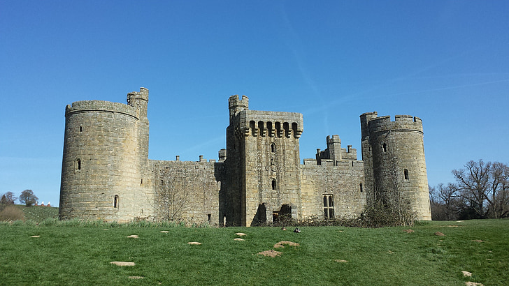 bodium, hrad, Sussex, středověké, Fort, kámen, Architektura