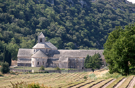 klosteret, Sénanque, Notre dame de sénanque, klosteret, lavendel, blå, rekkefølgen på Cistercienserordenen