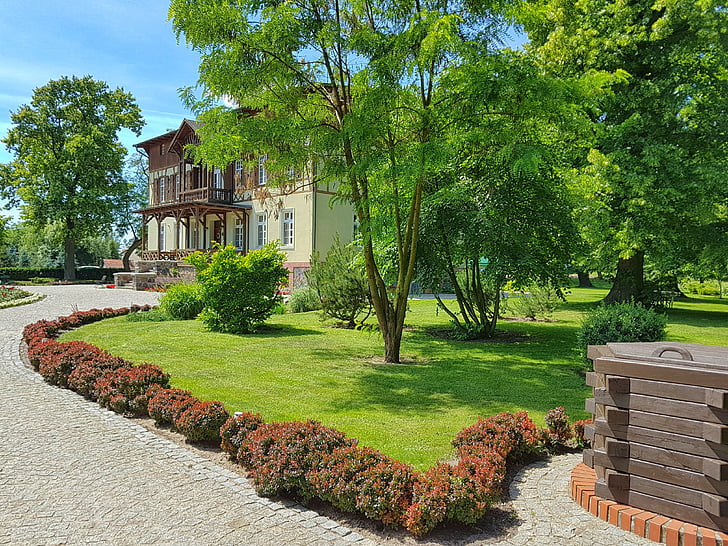 Manor house, jeziorki, Osieczna, suprastruktur, pertanian, Wielkopolska, arsitektur