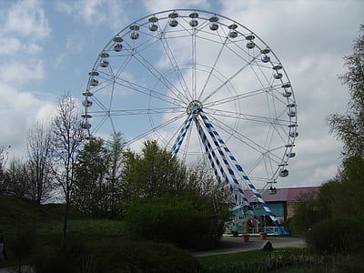 grande roue, Parc, divertissement, amusement, Parc de loisirs