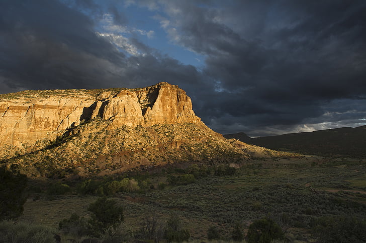 slikovit, zalazak sunca, krajolik, Panorama, ugodan potok, Glavni grad greben Nacionalni park, Utah