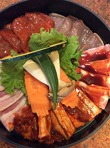 gril, kórejčina, jedlo, jedlá z grilu, varenie, bravčové mäso, Cook