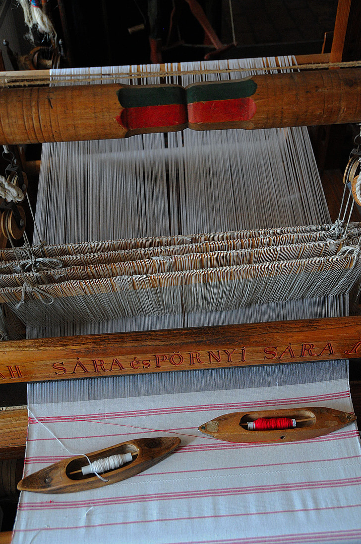 handgeweven, Folk, Rokku, textiel, oude, traditionele, materiaal