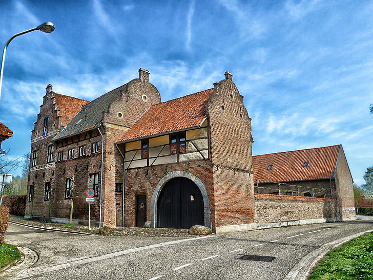 Limburg, Holland, by, bygninger, arkitektur, Business, garage