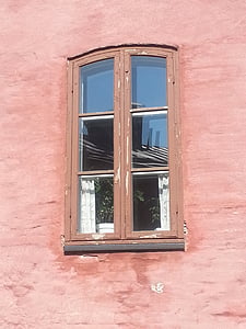 fönster, väggen, hus