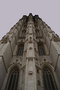 Mechelen, Torre, edifício, Igreja, arquitetura, fachada, Santo rombautstoren