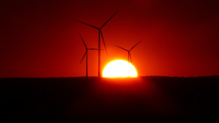windräder, 신 재생 에너지, 에너지, 환경 기술, 현재, 바람 에너지, 바람 공원